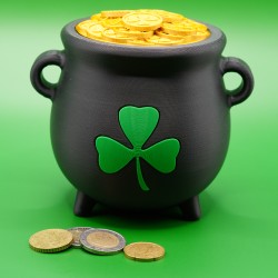 Tirelire Chaudron de Farfadet (Leprechaun)